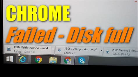 Download failed because my disk was full, how do I re.